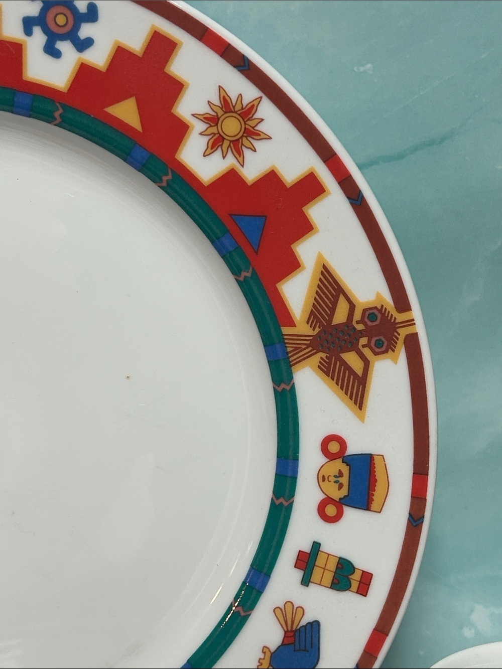 Kopin Fine Porcelain Aztek Indonésie Dinnerware set of 8 pcs - Picture 3 of 7